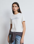 Camiseta logo glitter
