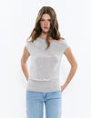 T-shirt cintura ajustada