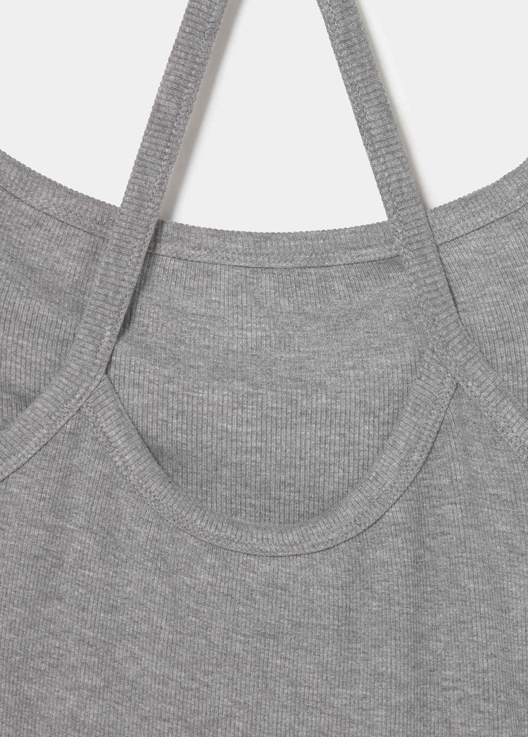 Camiseta doble rib halter