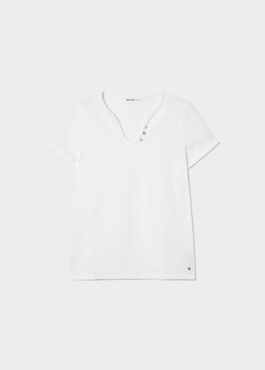T-shirt en coton avec boutons