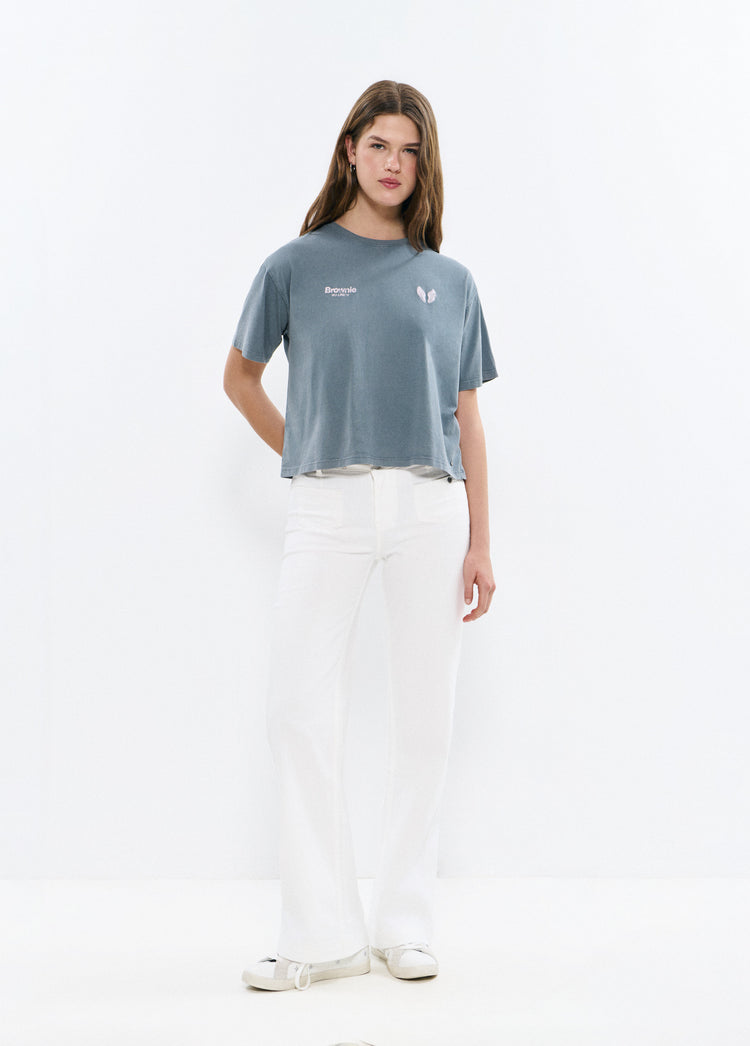 T-shirt met vleugelprint