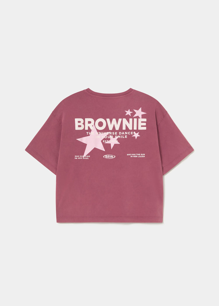 Camiseta print estrellas espalda
