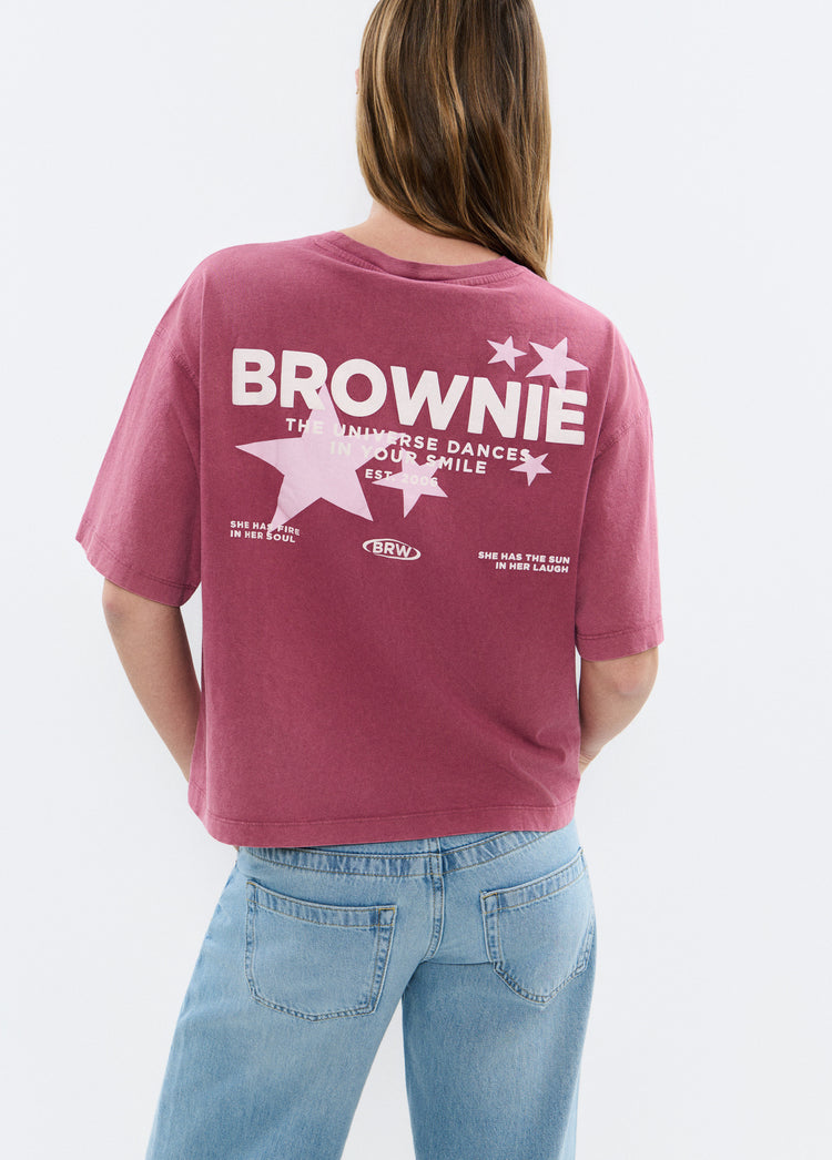 Camiseta print estrellas espalda