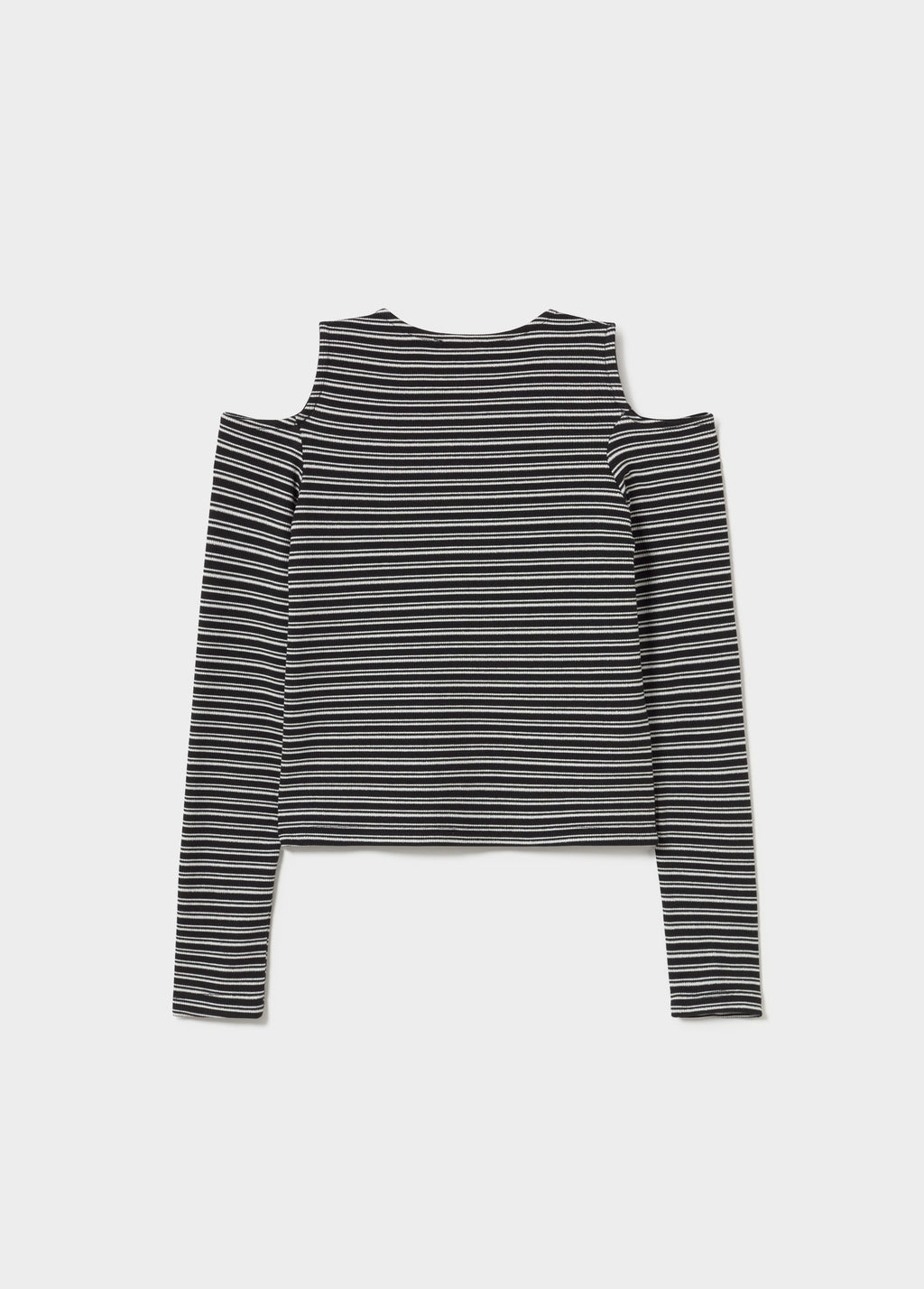 T-shirt rayures découpe épaule