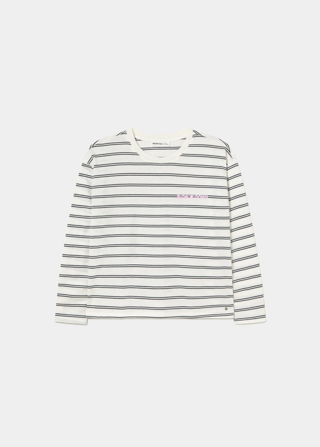 Striped print T-shirt