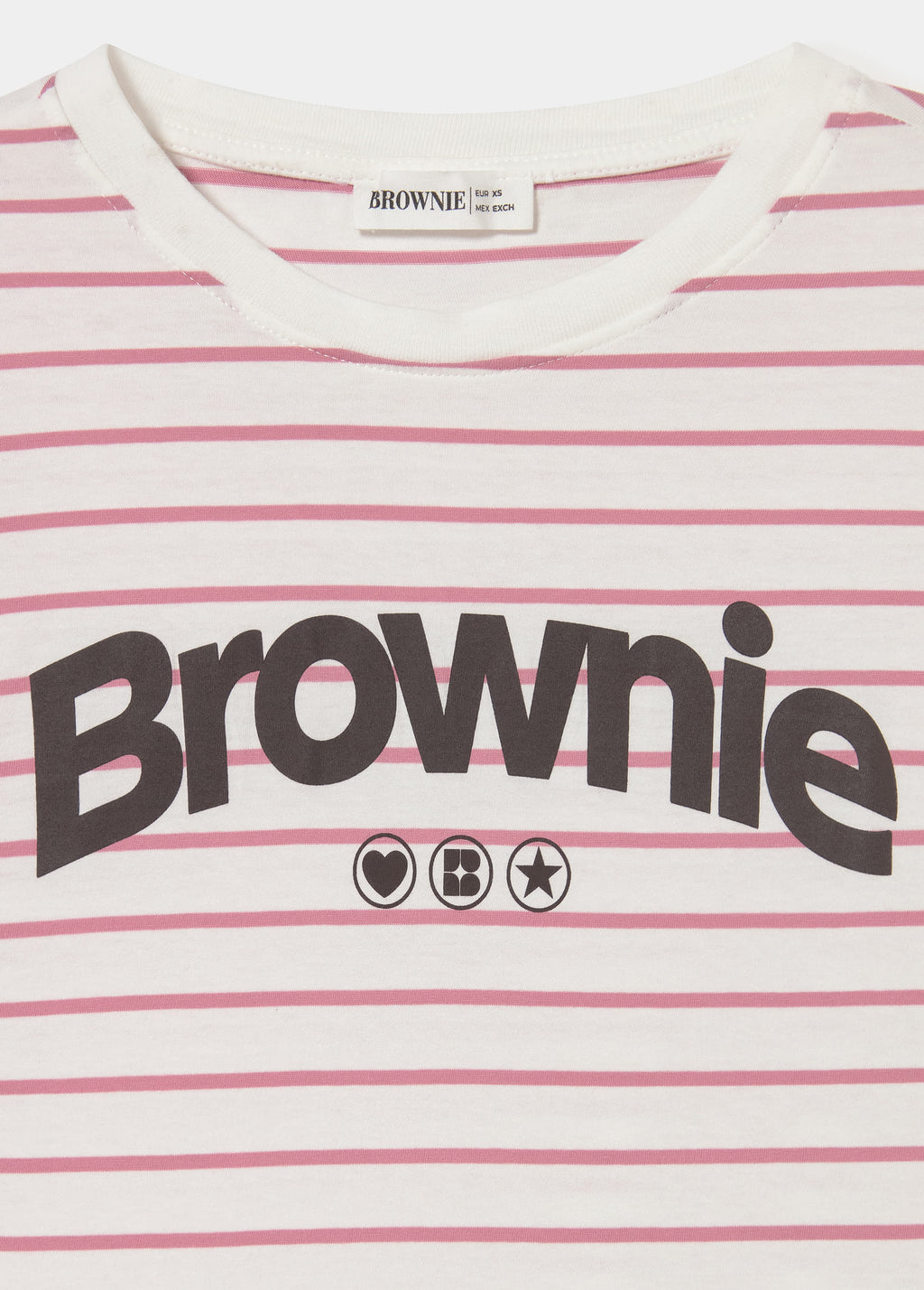 T-shirt rayé en tissu imprimé