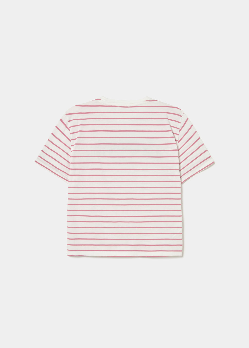 T-shirt rayé en tissu imprimé
