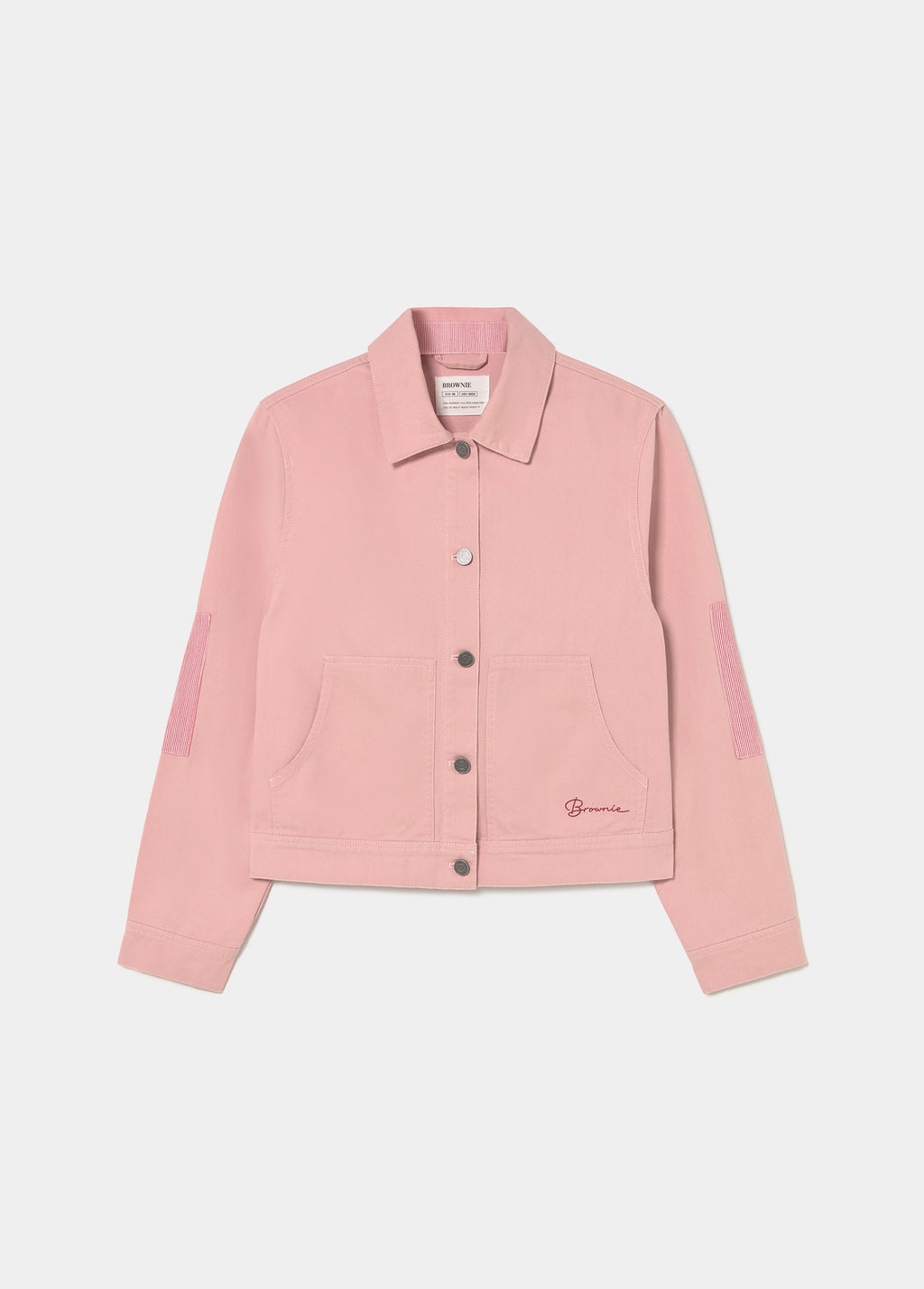 Veste coton coudières rayures