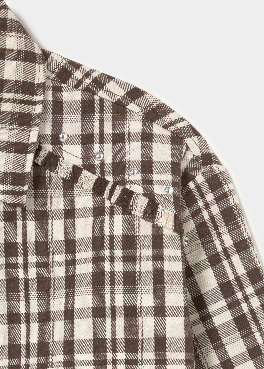 Kurze Jacke mit Karomuster