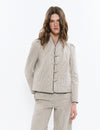Chaqueta cuello mao rayitas