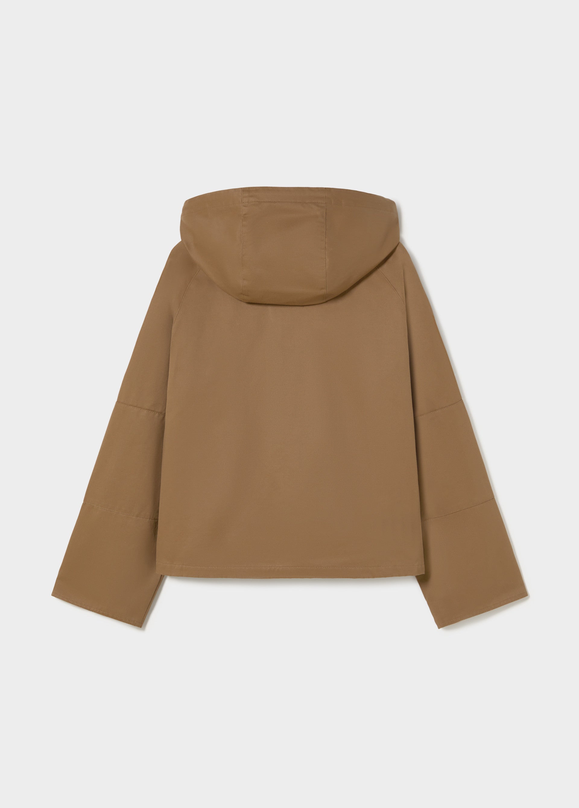 Waxed jacket with hood