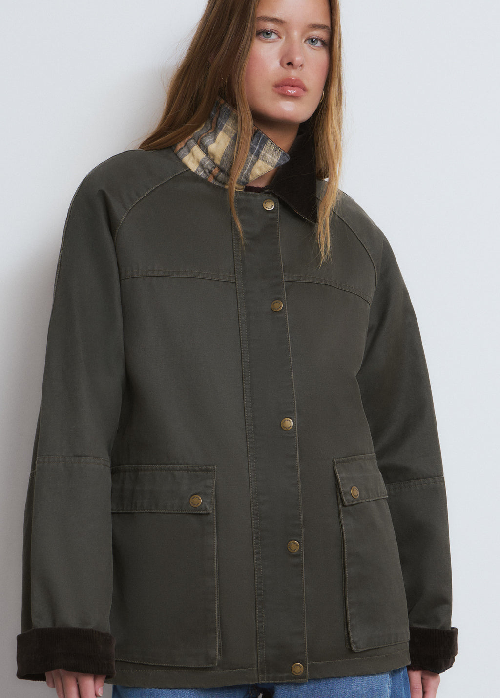 Veste cirée avec gilet en mouton