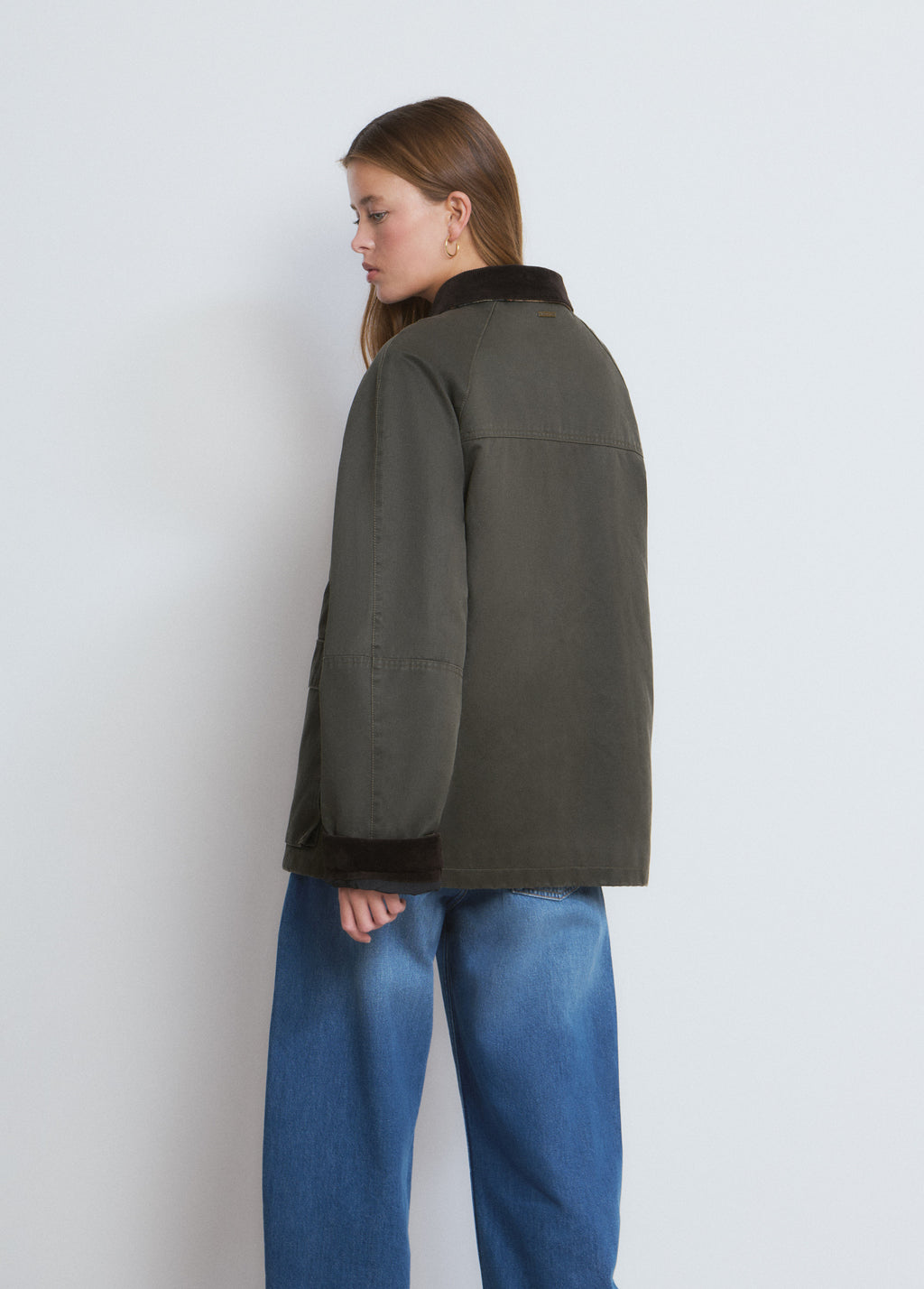 Veste cirée avec gilet en mouton