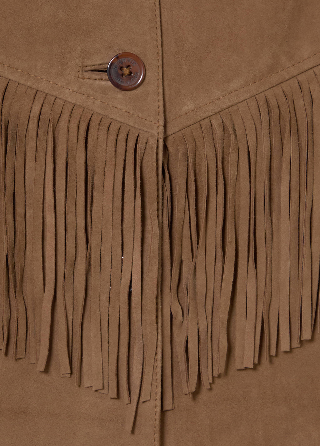 Wildlederjacke mit Fransen