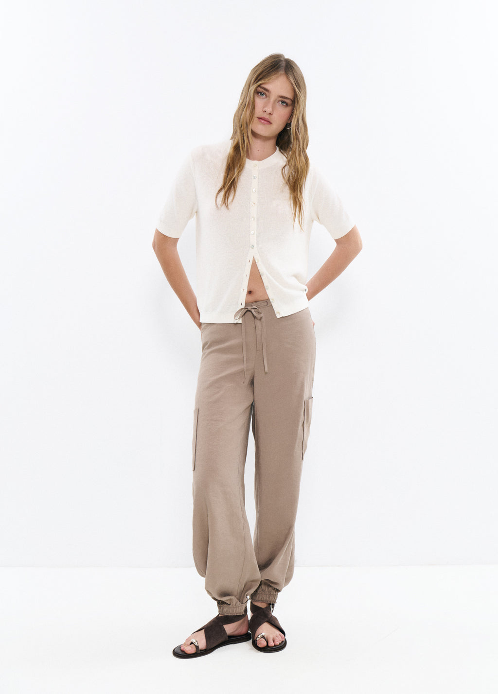 Short sleeve buttons - jacket