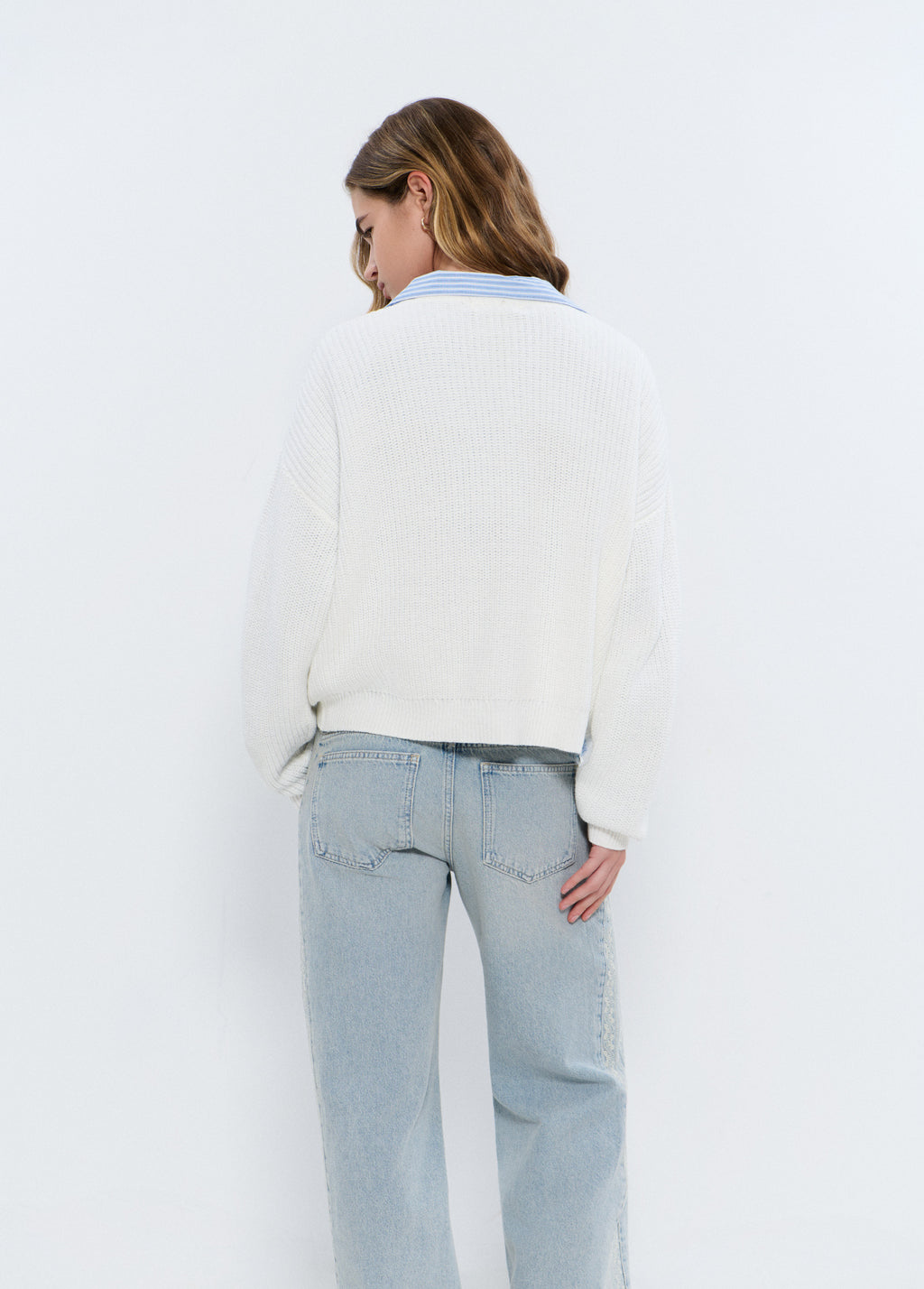 Veste en maille avec nœuds