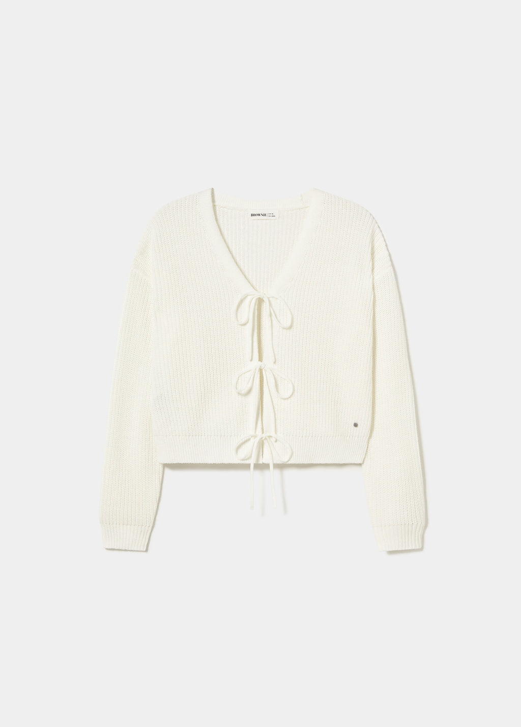 Veste en maille avec nœuds