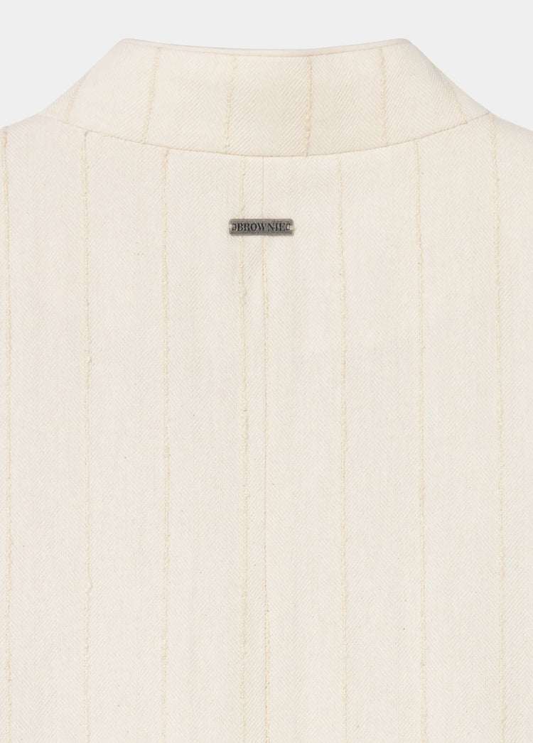 Chaqueta tejido textura y vivos