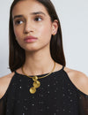 Choker rígido com peças redondas