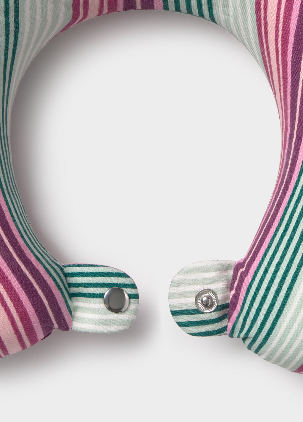 Coussin cervical imprimé rayures