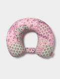 Patchwork-print cervical cushion