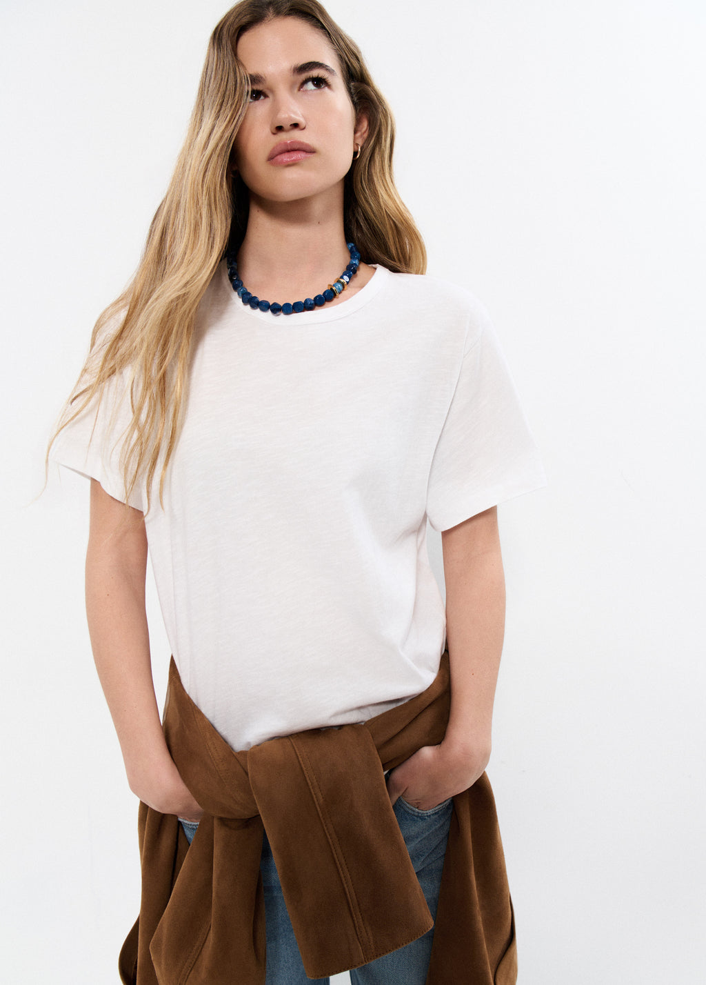 Irregular bead necklace