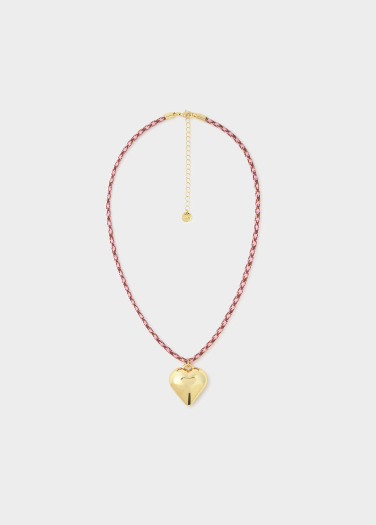 Collar cuerda corazón