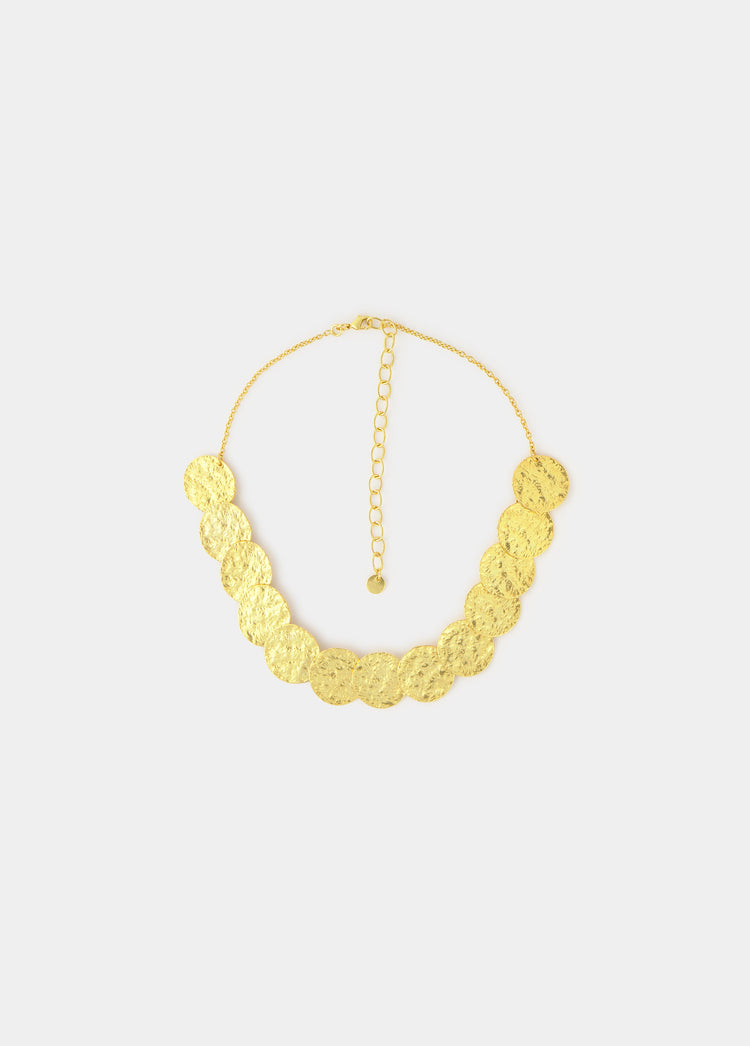 Collar monedas grandes