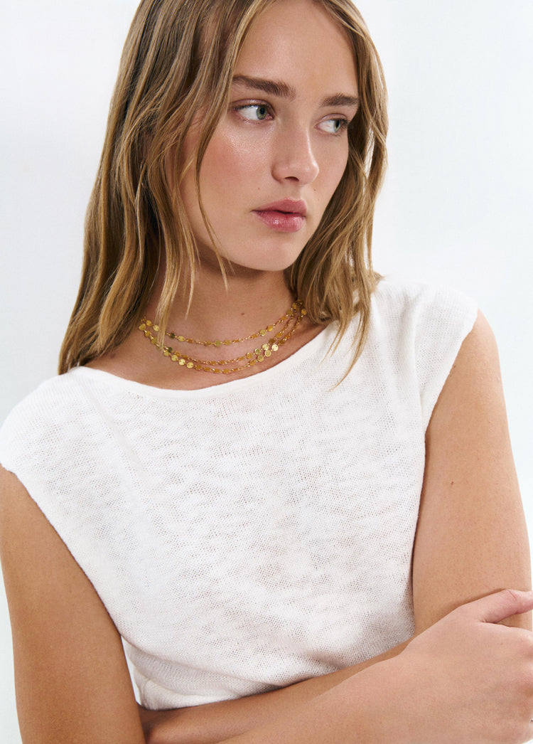 Collar triple chapitas