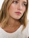 Triple disc necklace