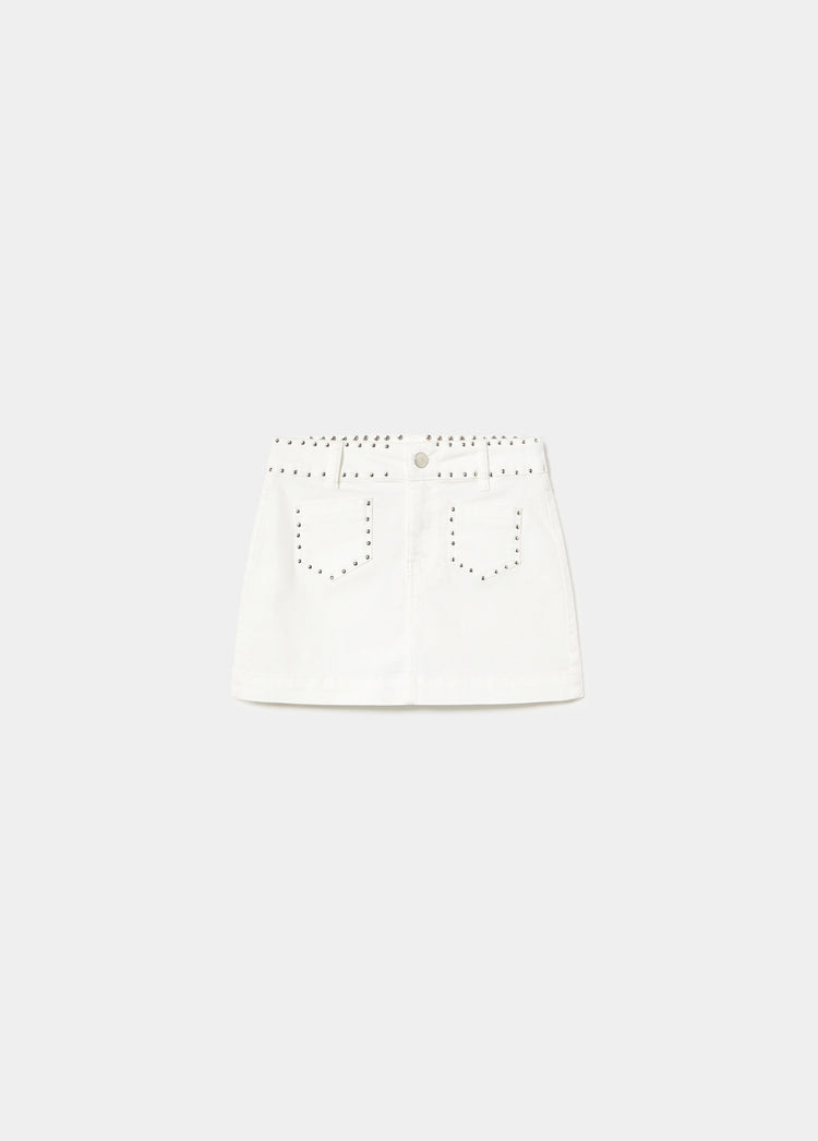 Studded waist skirt
