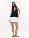 Studded waist skirt