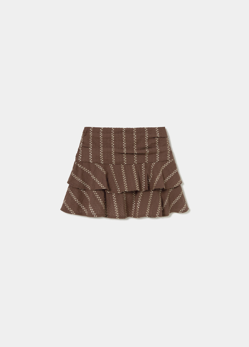 Short ruffle skirt