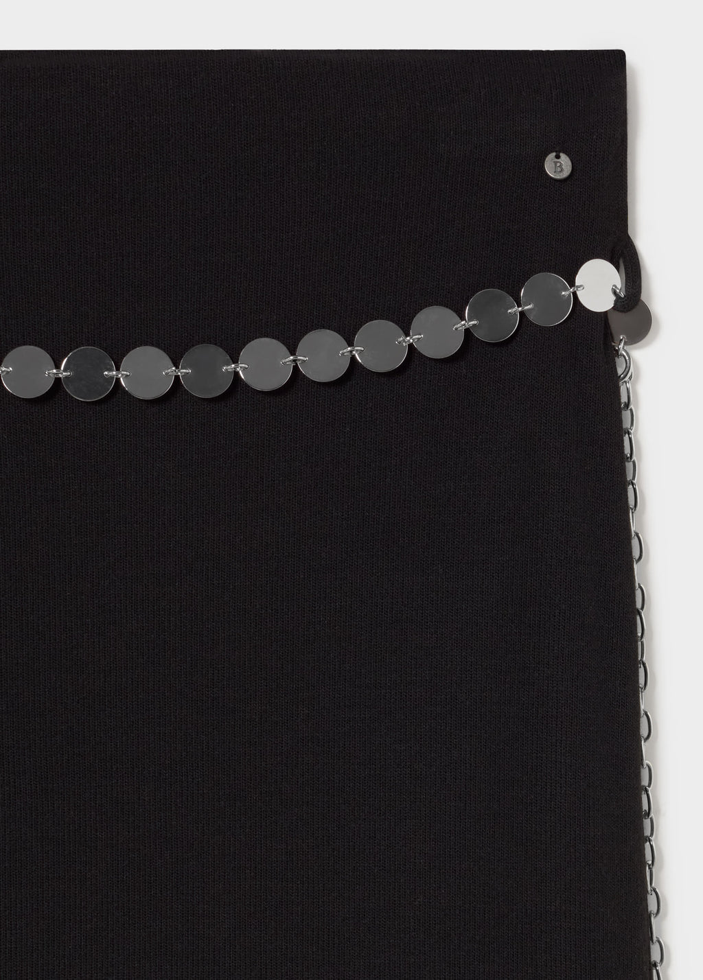 Jupe longue ceinture métallique