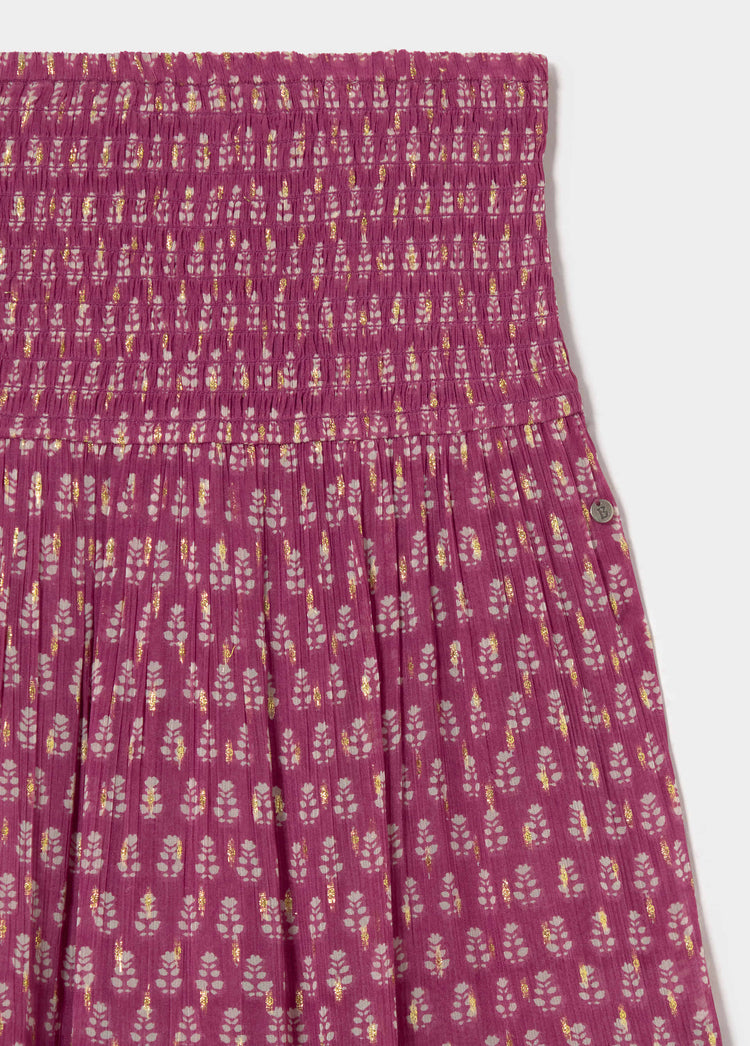 Falda larga estampado
