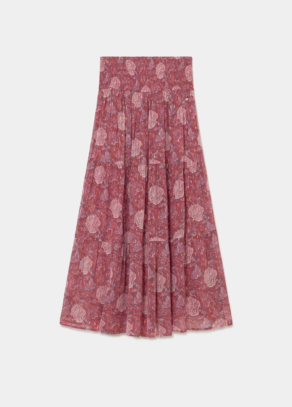 Long smocked skirt