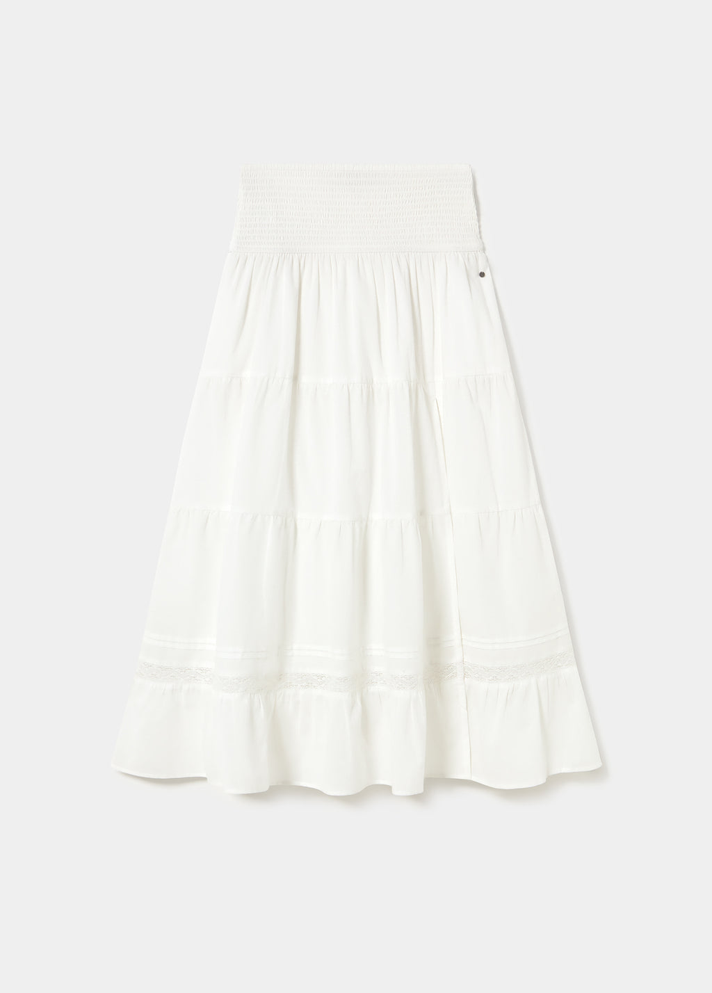 Long smocked skirt