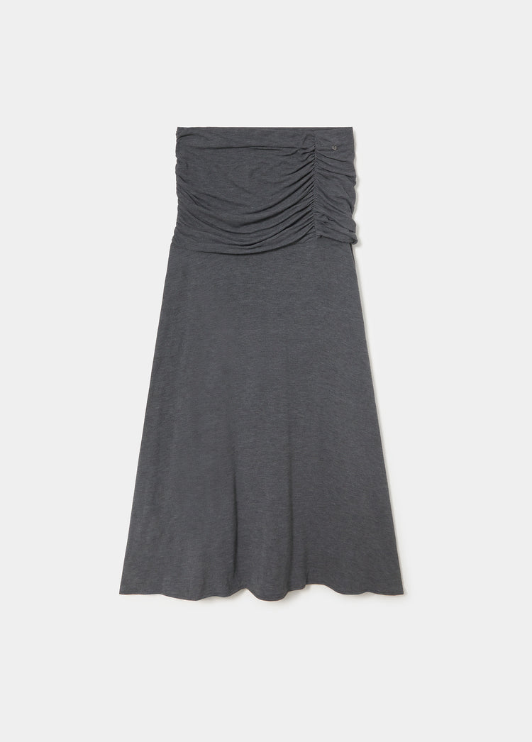 Draped midi skirt
