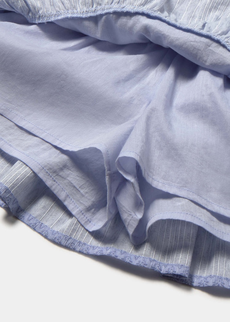 Printed ruffled skirt