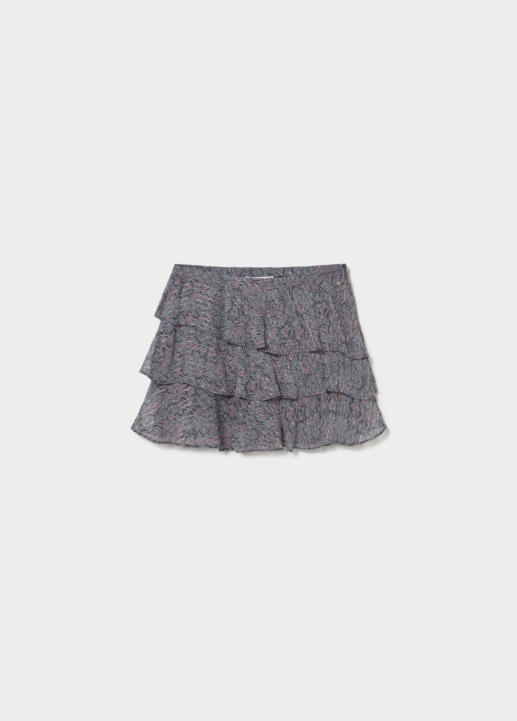 Jupe à volants lurex