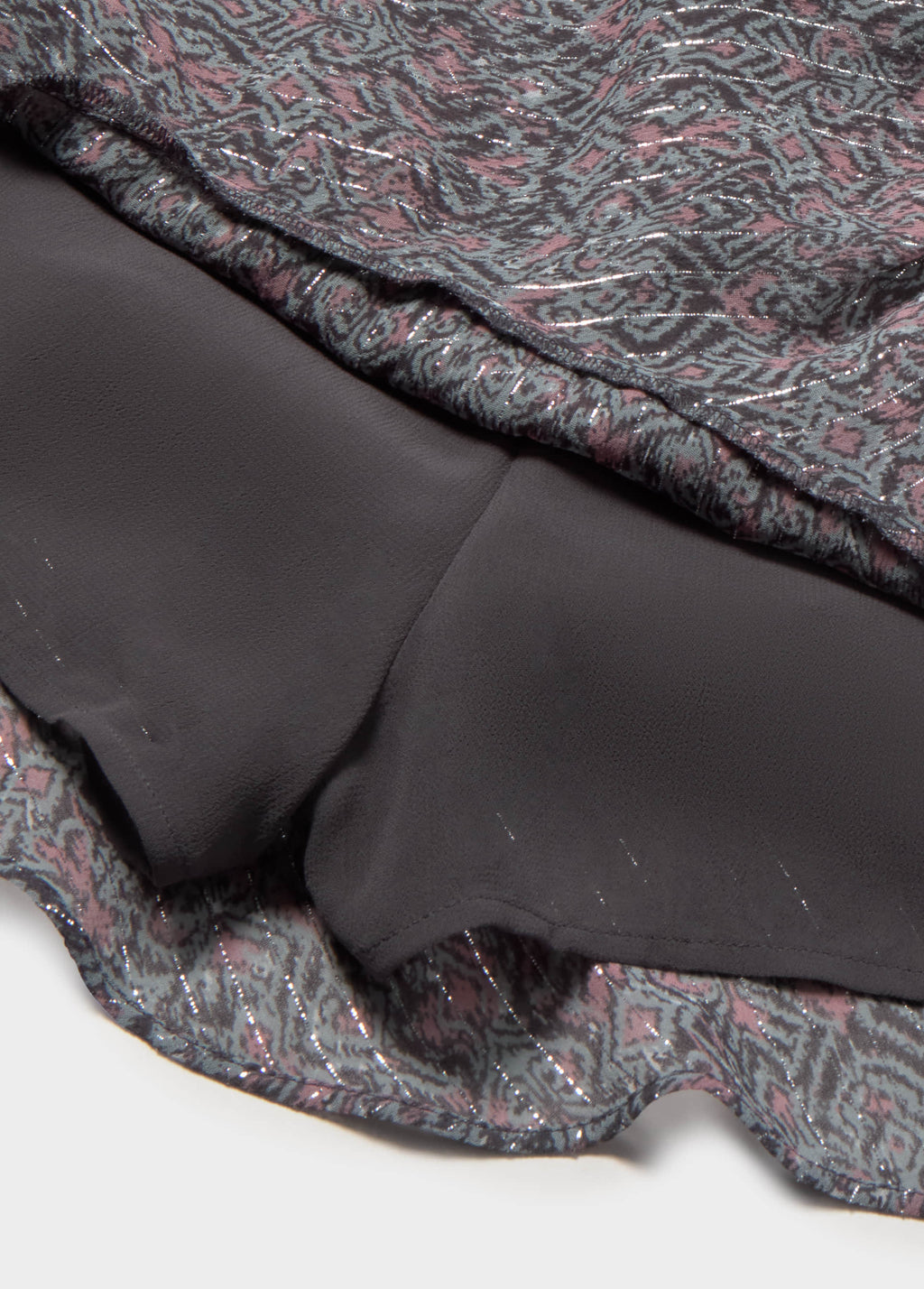 Falda volantes lurex