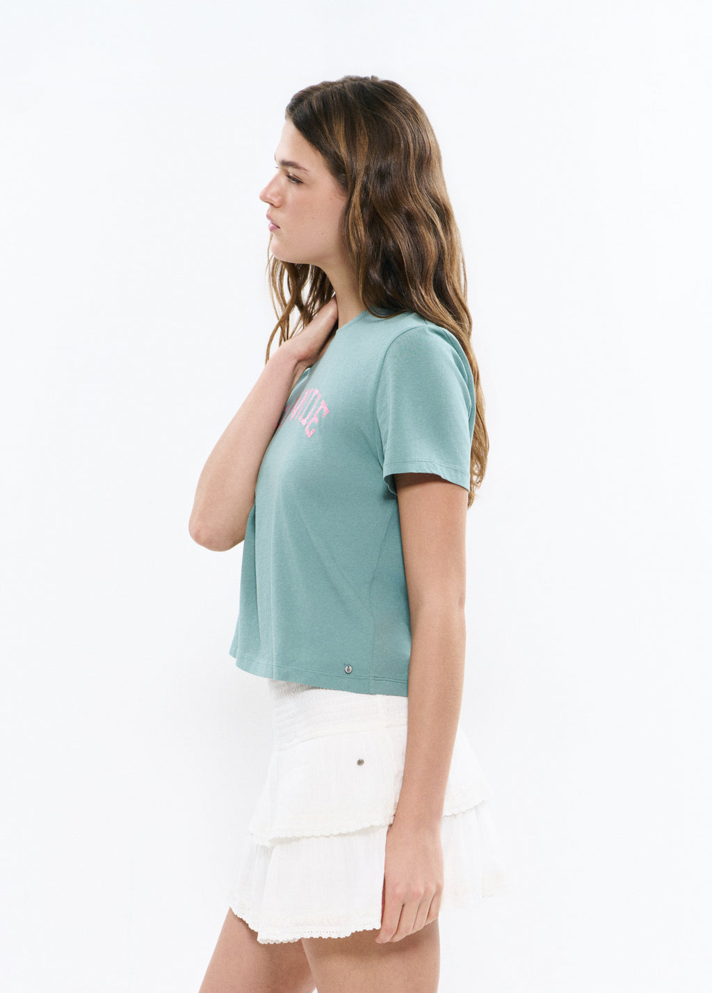 Romantic ruffle skirt