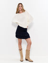 Ruffled skirt with studs