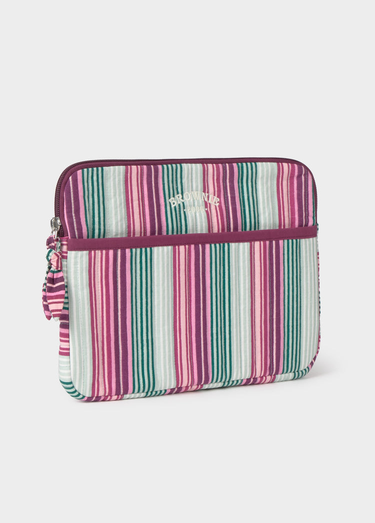 Striped printed iPad case