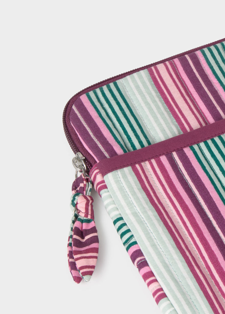 Striped printed iPad case