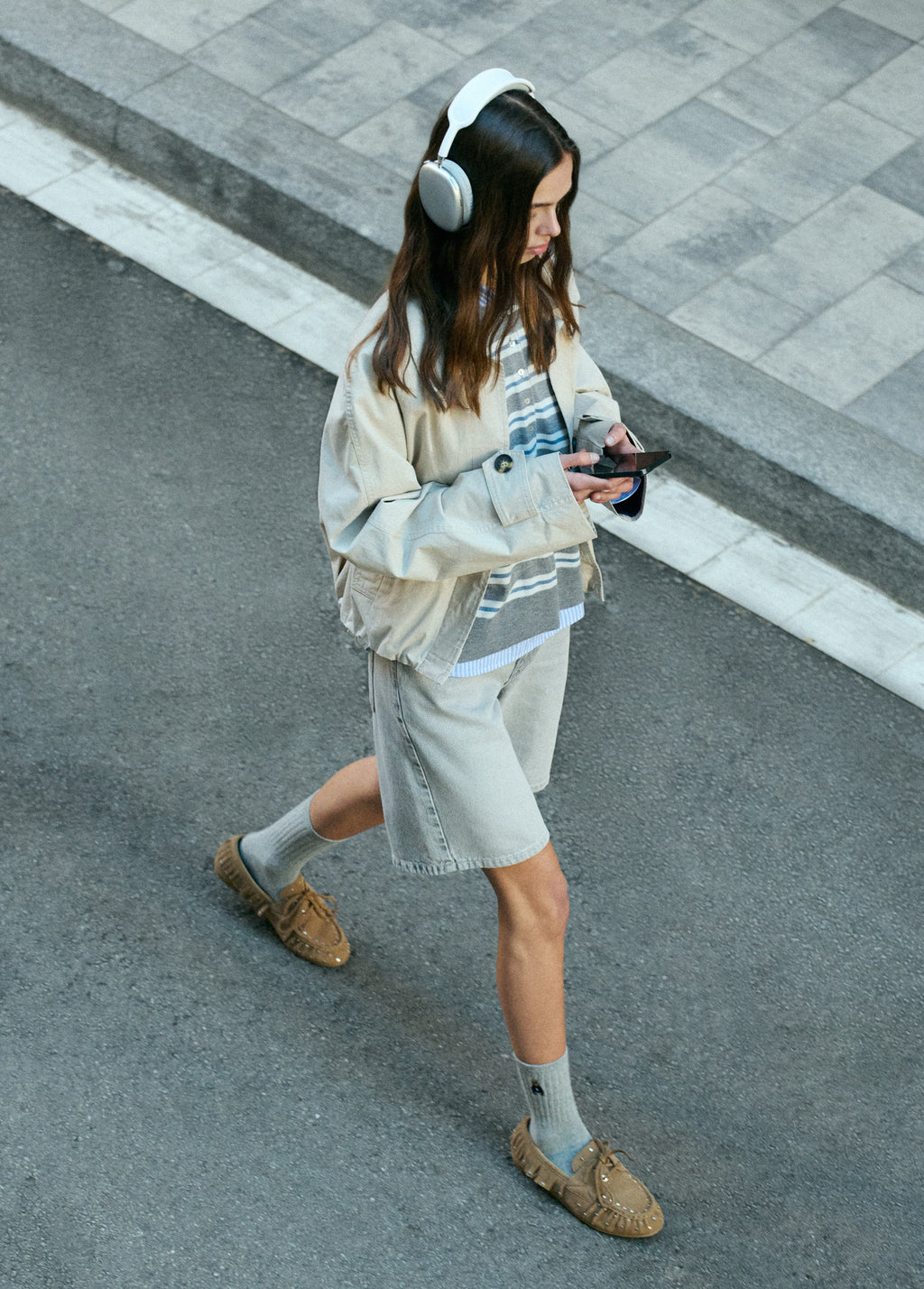 Gepolsterter Trenchcoat