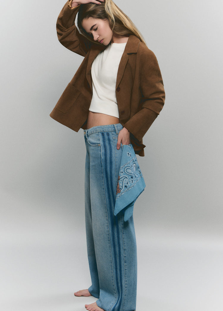 Jeans banda lateral