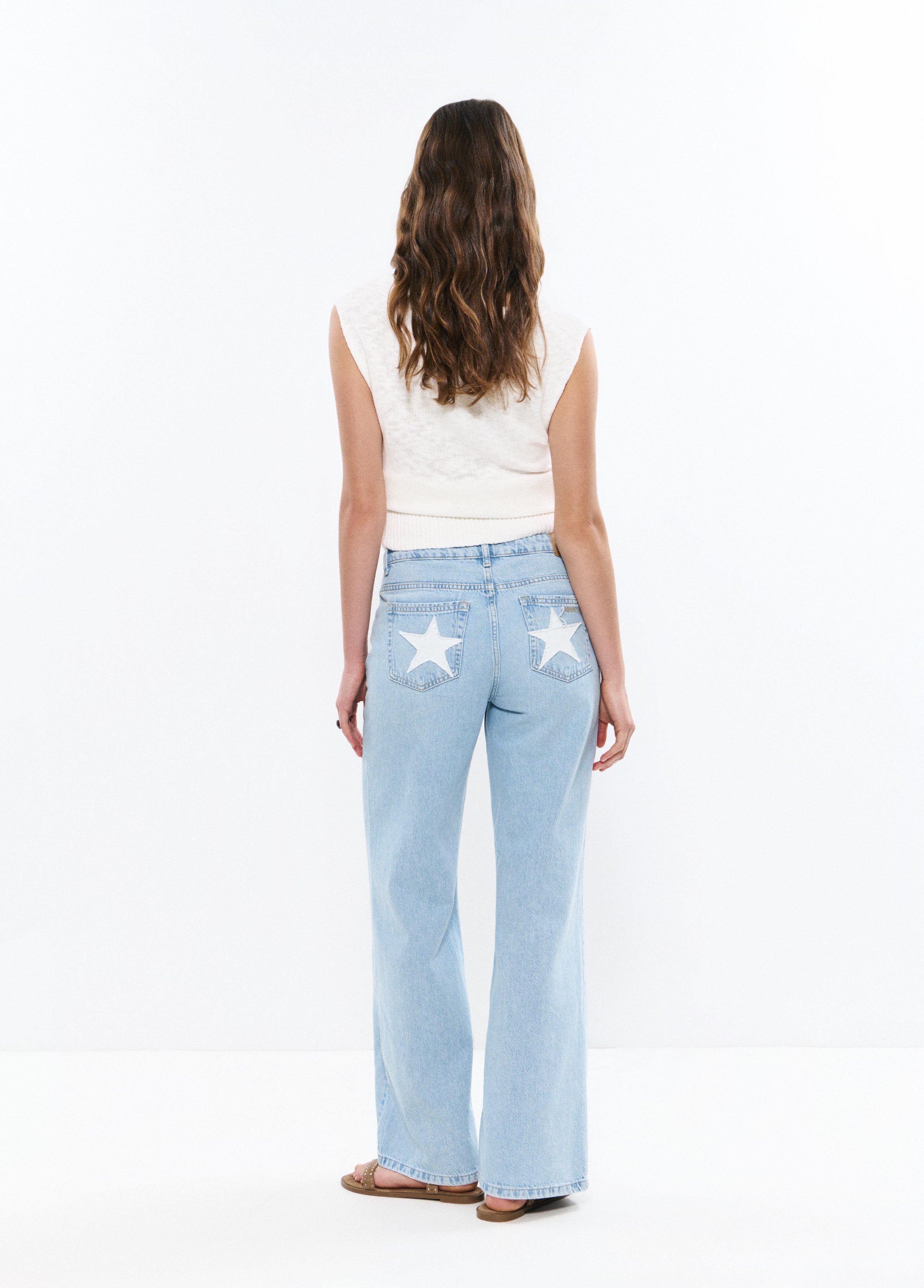 5-pocket jeans with star patch