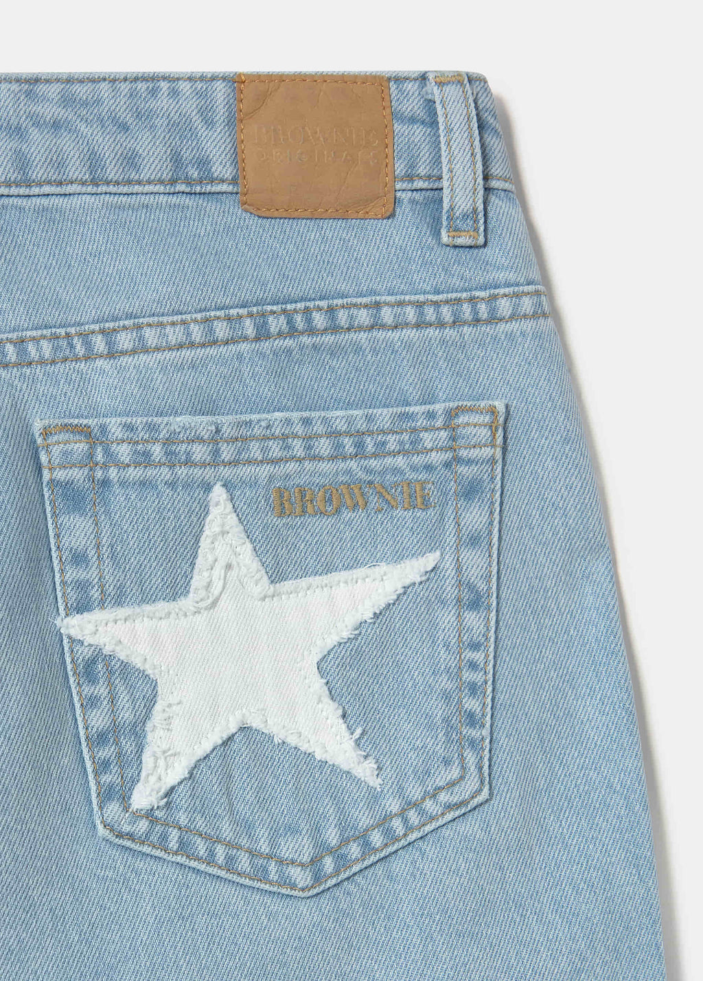 Jeans 5 poches patch étoile
