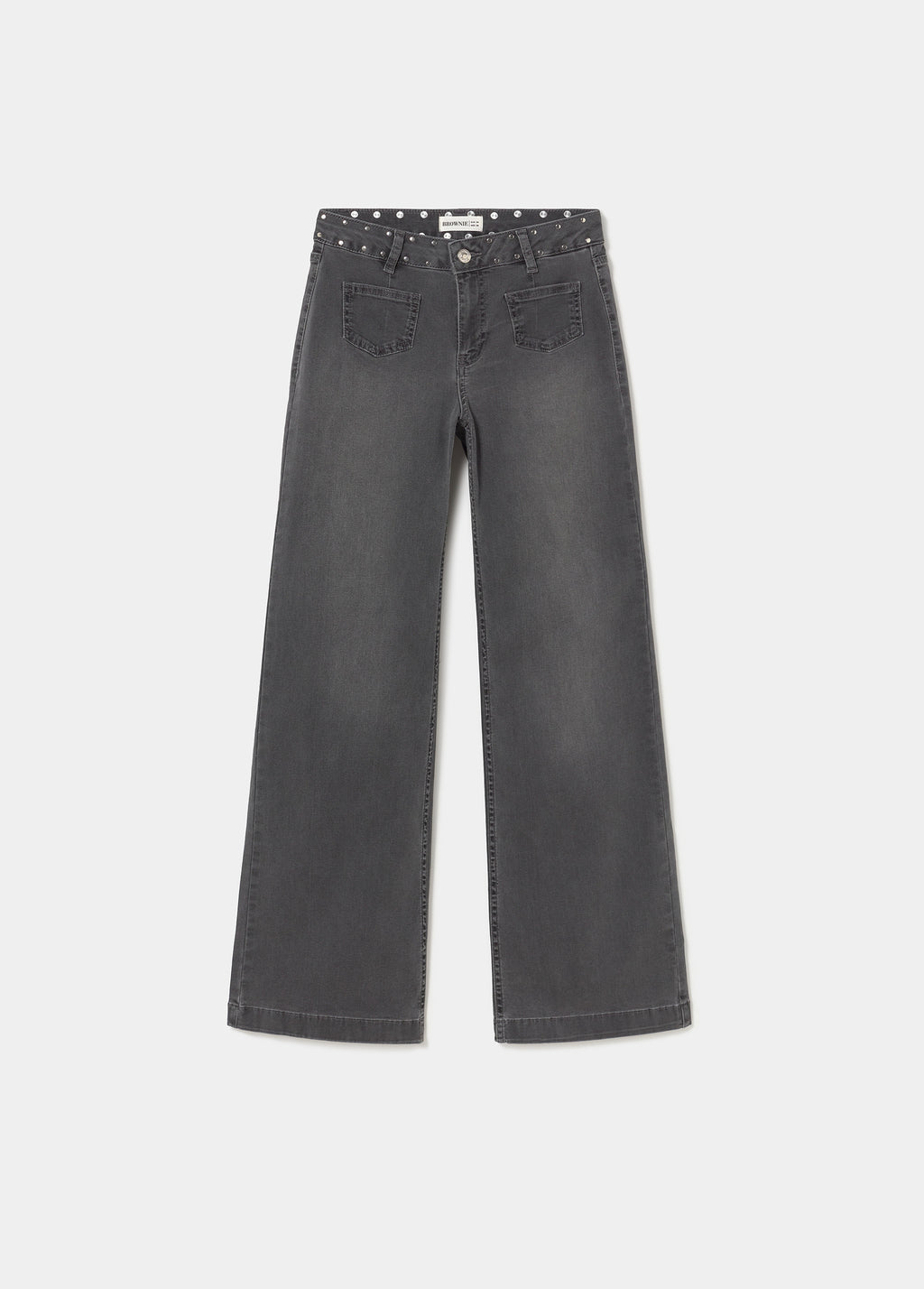 Jeans poche patch étoiles twill